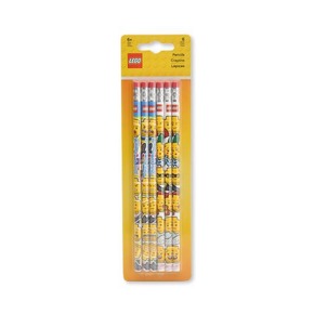 Набор карандашей с ластиком Lego Iconic, 6 шт.