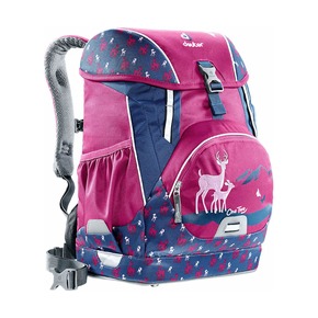 Рюкзак школьный Deuter One Two с наполнением Пурпурный олень, 5 предметов